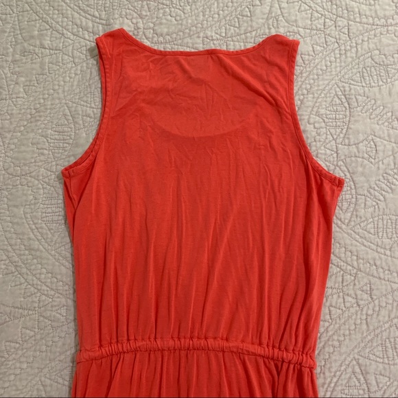 Merona | Orange and Navy Tie-Waist Maxi Dress - Picture 3 of 3